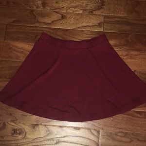 Maroon Forever 21 skirt